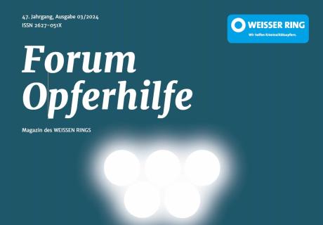 Magazin-Cover von "Forum Opferhilfe"